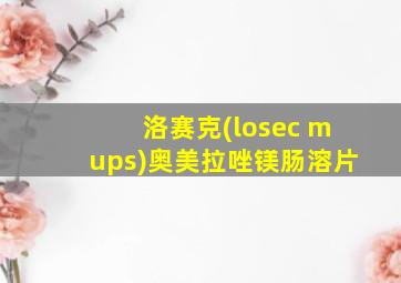 洛赛克(losec mups)奥美拉唑镁肠溶片